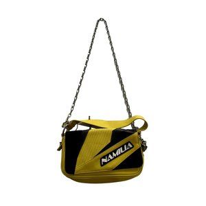 NWOT Namilia Moto Shoulder Bag in Yellow Black